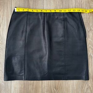 Danier Black Leather Skirt